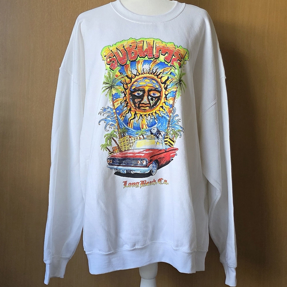 NWT Sublime Sun Logo Sweatshirt XL 90s Band Merch Graphic Pullover Unisex - Picture 4 of 15
